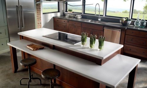 Silestone-Arbeitsplatte in der Küche