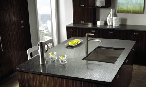 Silestone-Arbeitsplatte in der Küche